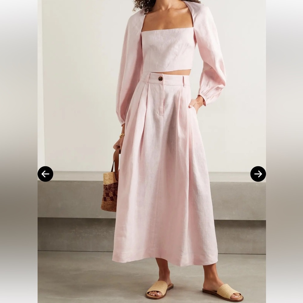 Mara Hoffman Pink Midi Skirt